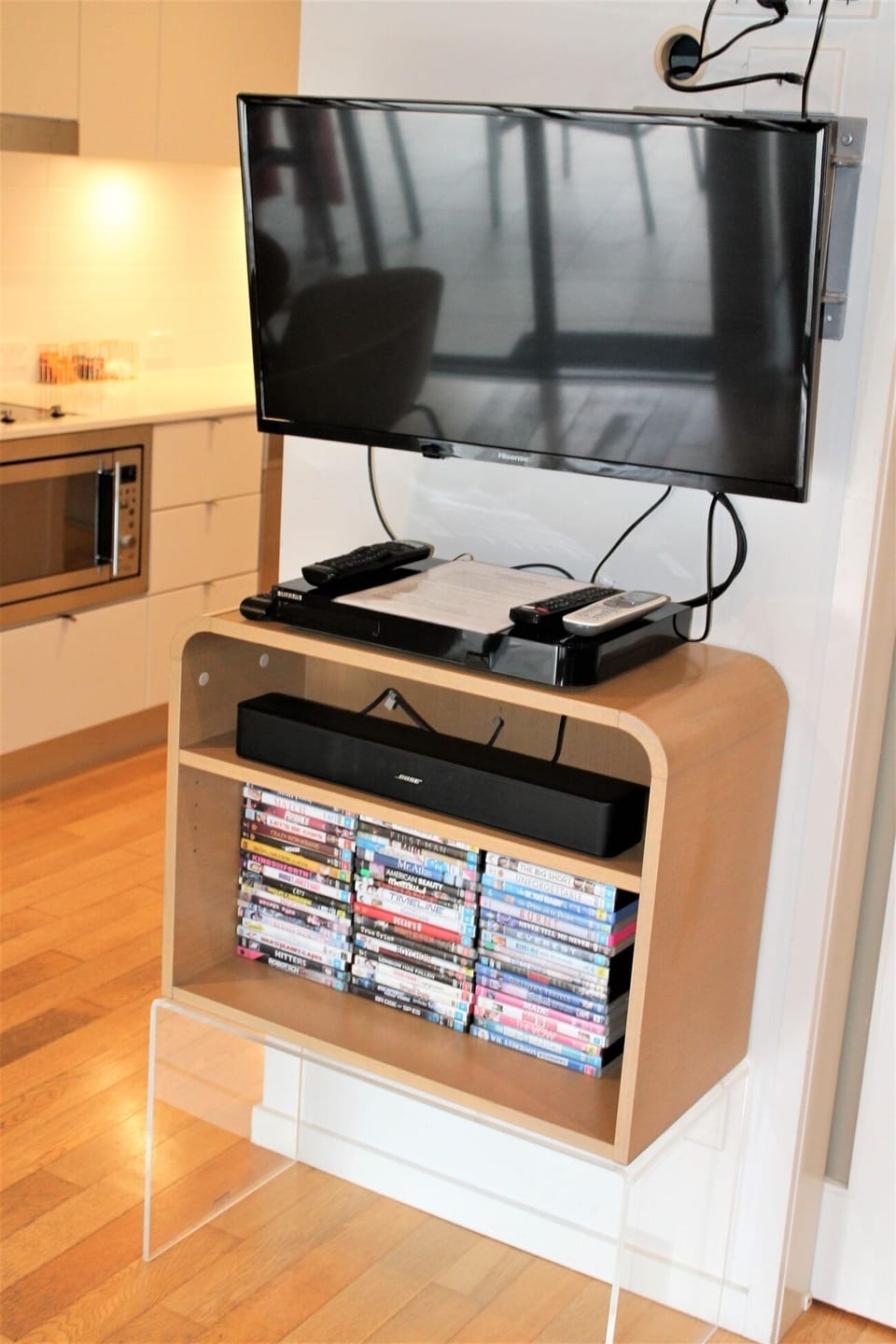 SMART TV with Free to Air TV Channels + 50 Movie DVD's to watch when you stay!