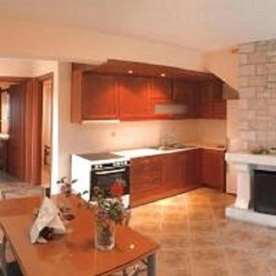 Family Villa, 3 Bedrooms, Pool Access, Sea View | Private kitchen | Full-size fridge, microwave, oven, stovetop