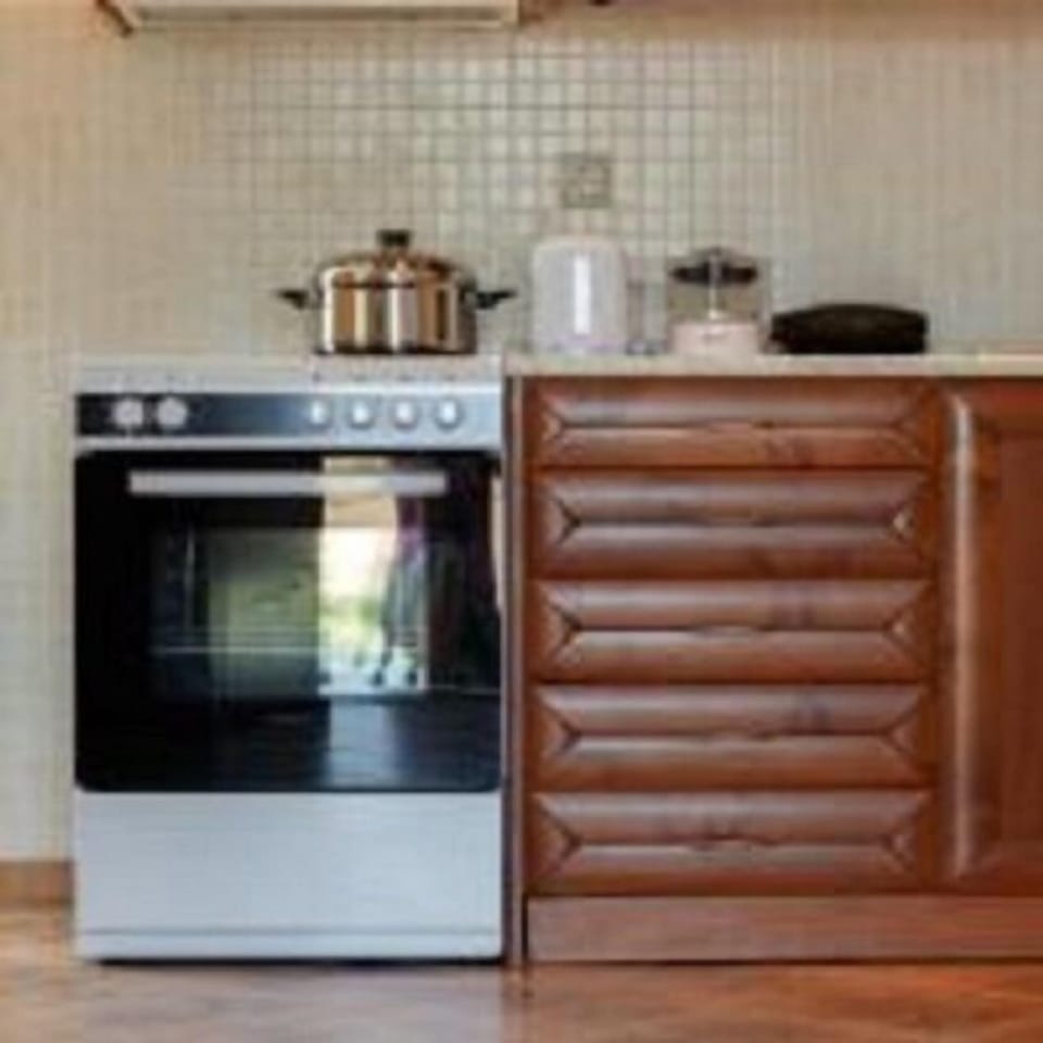 Family Villa, 3 Bedrooms, Pool Access, Sea View | Private kitchen | Full-size fridge, microwave, oven, stovetop