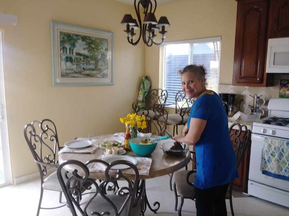Breakfast table