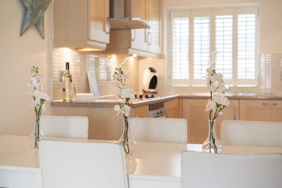 Our fully equipped kitchen and open plan dining and living area very spacious 