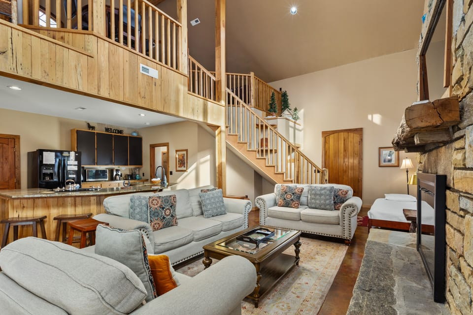 This Home features Reclaimed Barn Wood - Wormy Chestnut & Oak.