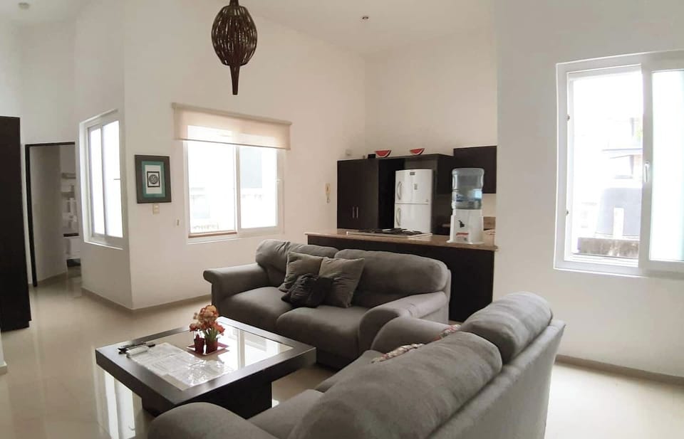 Living room and Kitchen