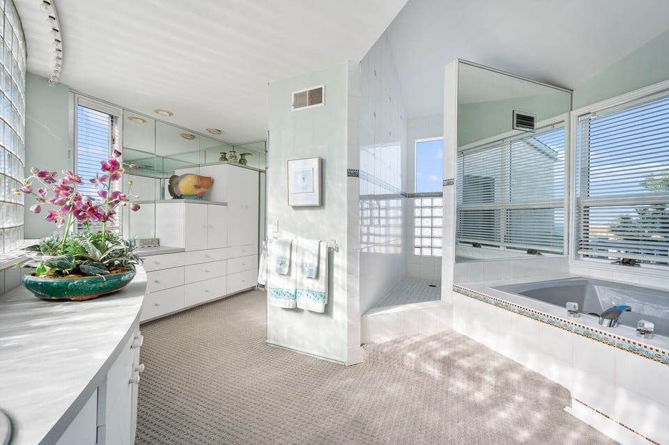Master suite with plenty of storage and closet space.