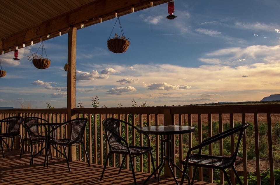 The back porch is such a great place to relax any time of day