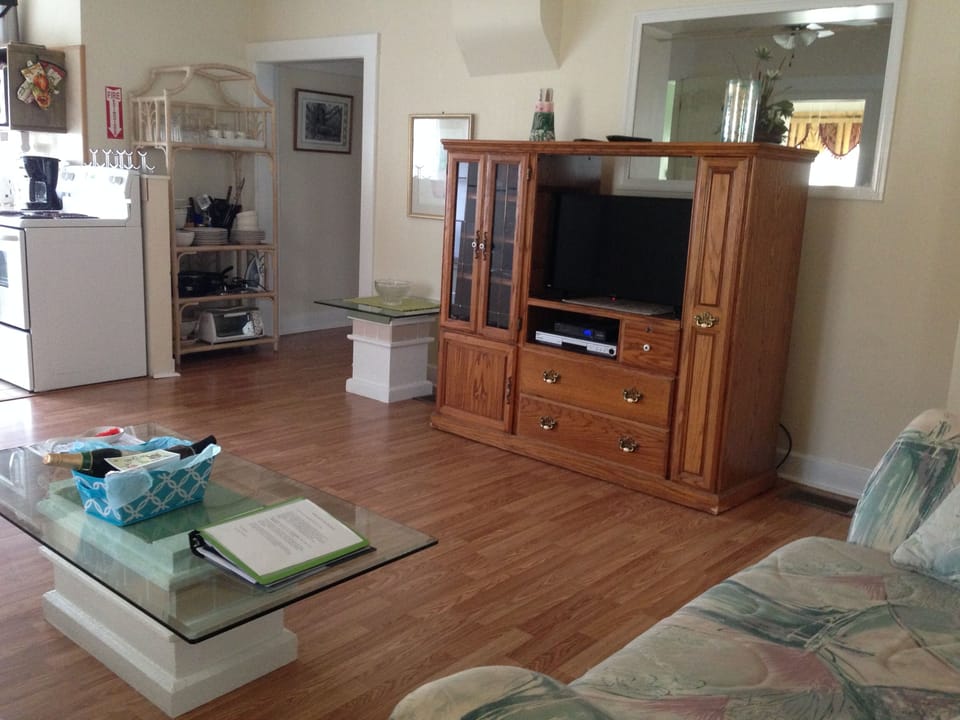 view from the coach- entrance to bedroom