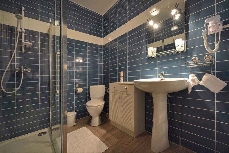 Family Room (Guy de Maupassant) | Bathroom | Shower, free toiletries, hair dryer, towels