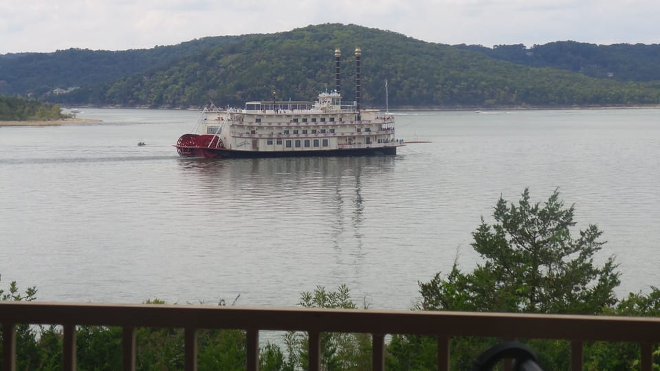 Watch the majestic Showboat dinner boat daily from your balcony.