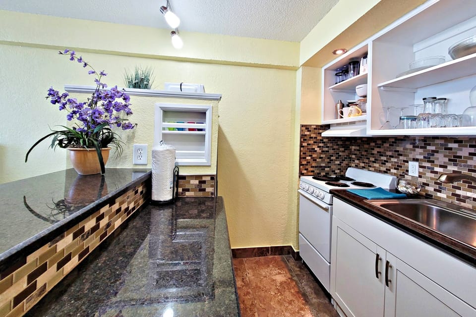 Refrigerators, four top burner stove / mini oven, microwave, coffee maker, toaster and many other essentials for your cooking needs.