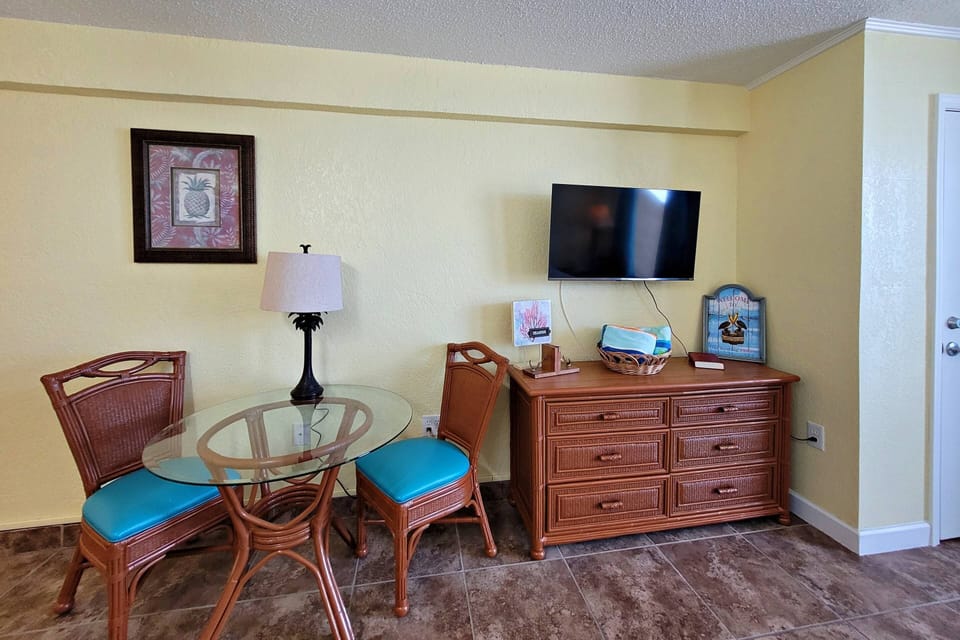 Dinette table and chairs.