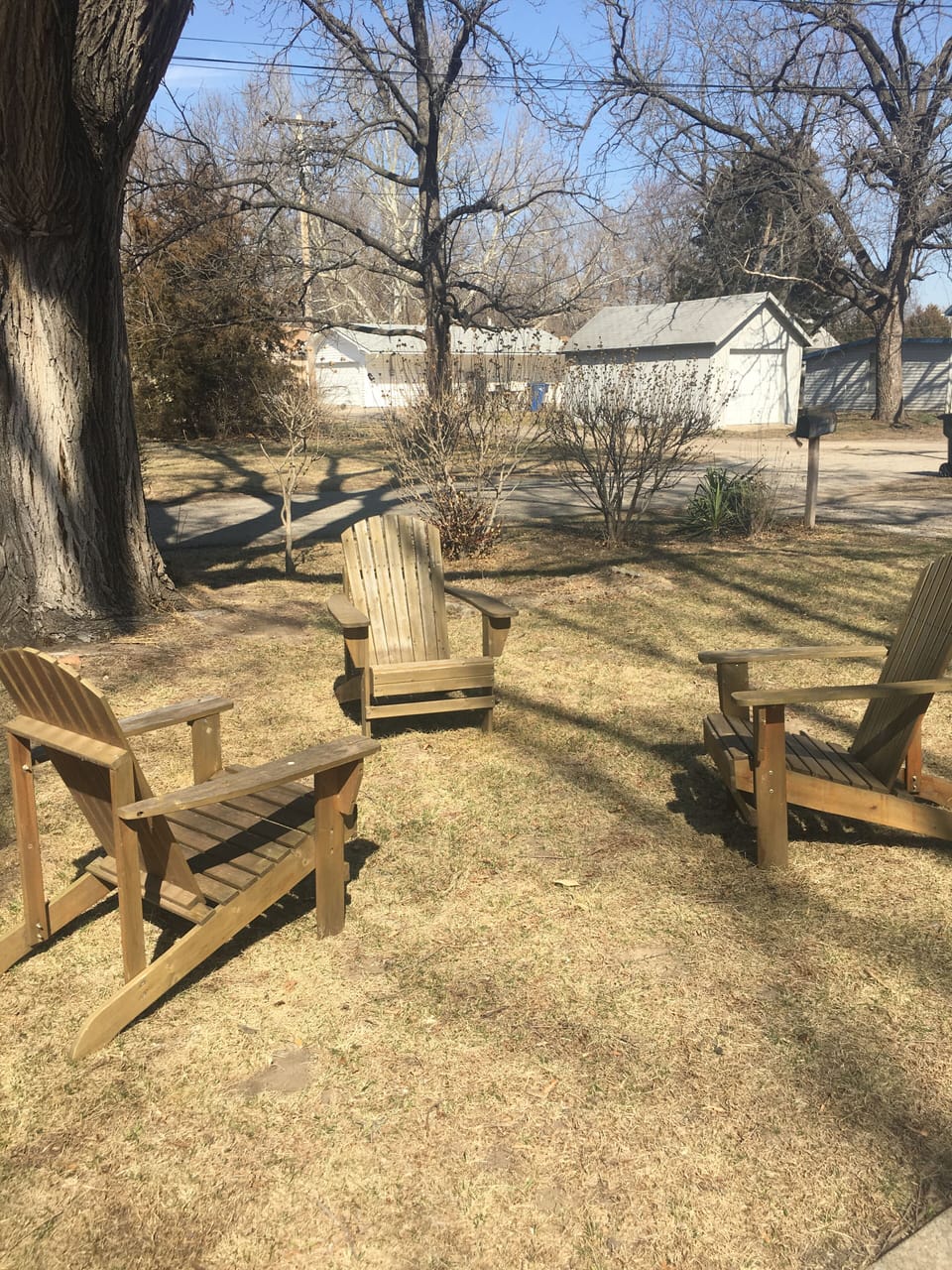 Plenty of outdoor seating to view the wildlife.
