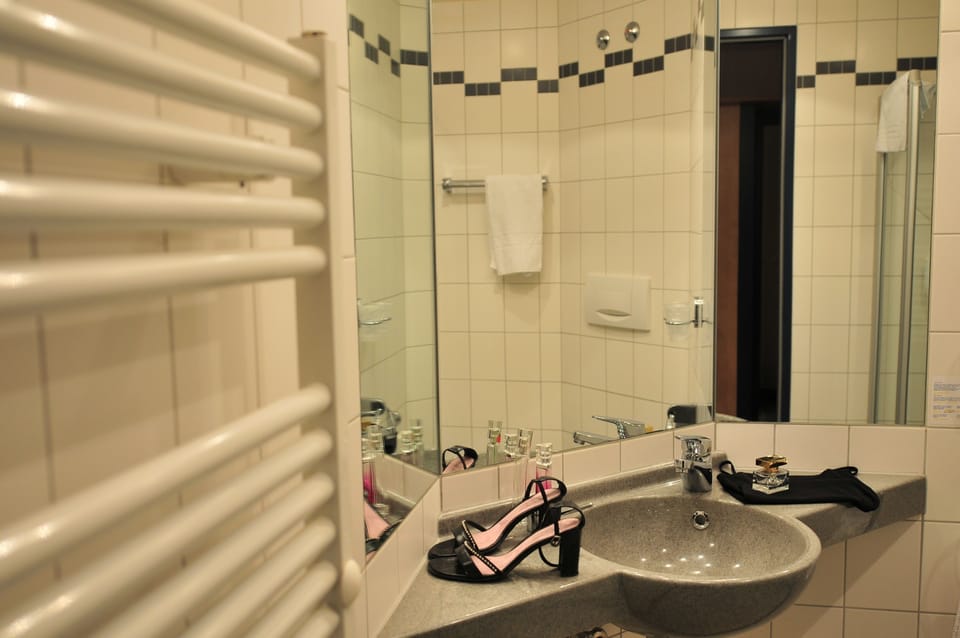 Free toiletries, hair dryer, slippers, towels