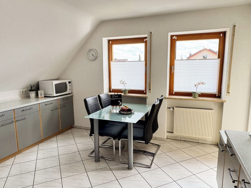 Apartment, 2 Bedrooms, Balcony | Private kitchen | Coffee/tea maker, full-size fridge, microwave, oven