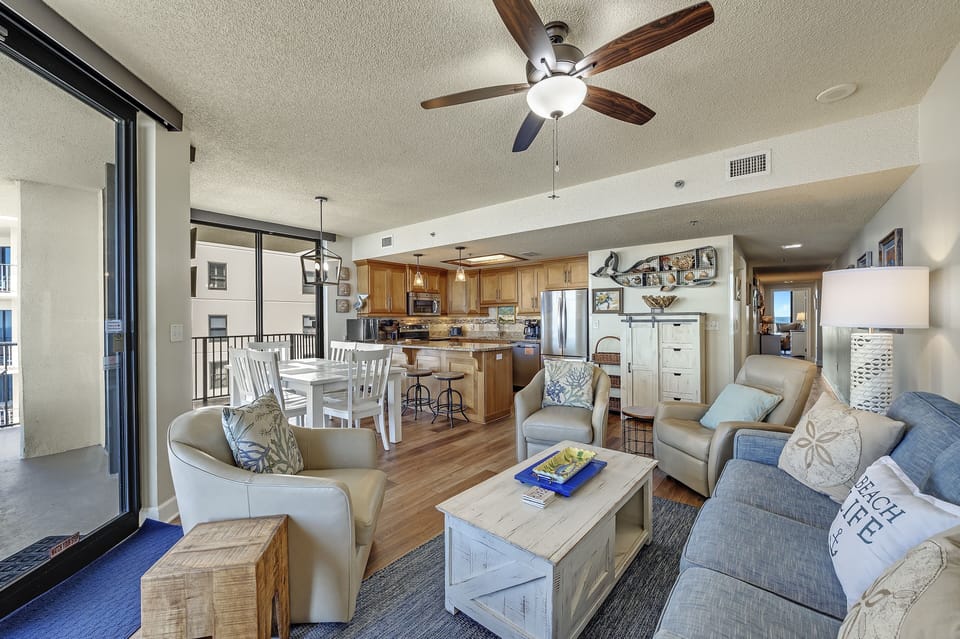 Spacious Living and Dining Areas with Beautiful Water Views