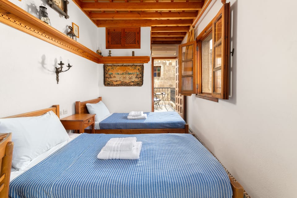 First floor twin room with ensuite WC and private terrace