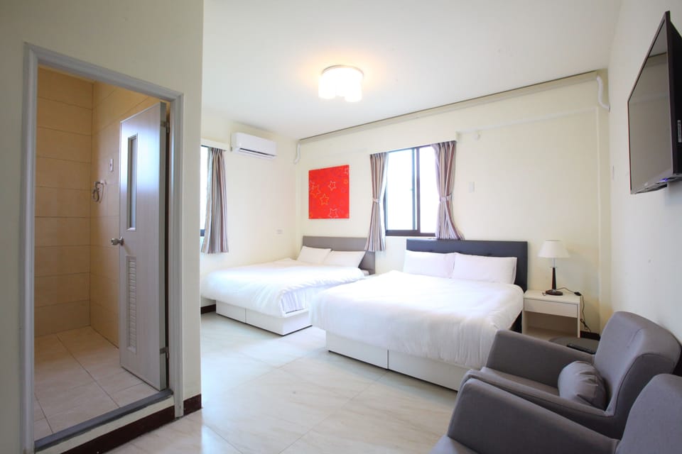 Quadruple Room, Garden Area | Desk, free WiFi, bed sheets