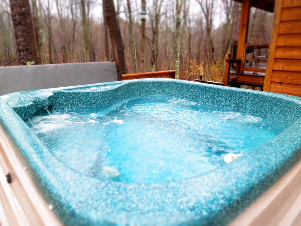 Hot tub is a great place to relax at the end of the day