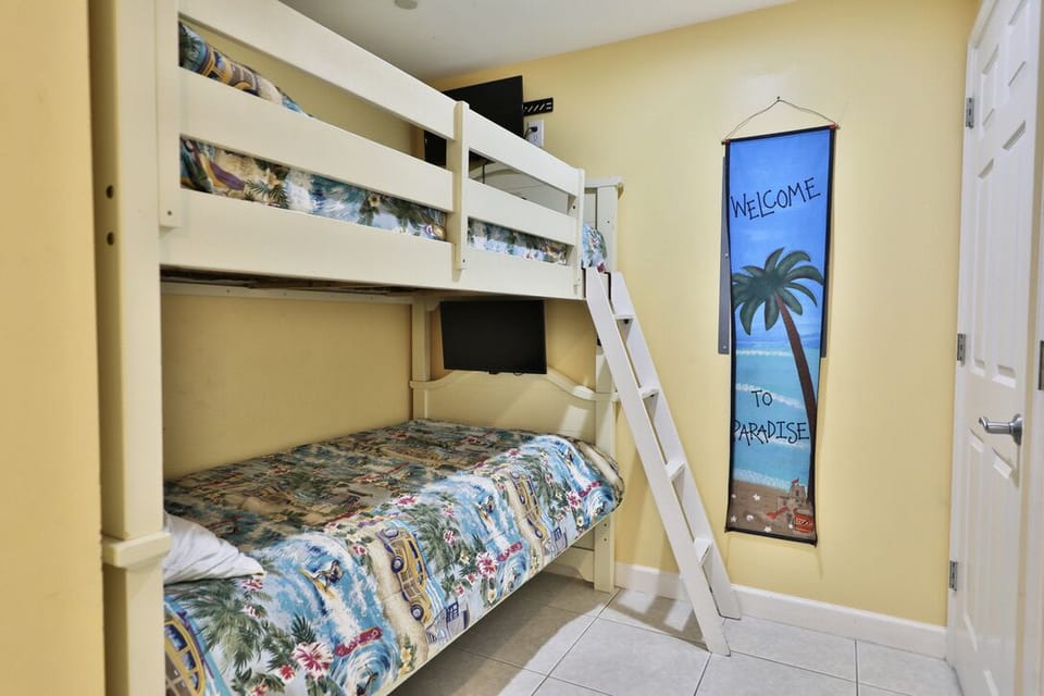 Twin size bunkbed nook.