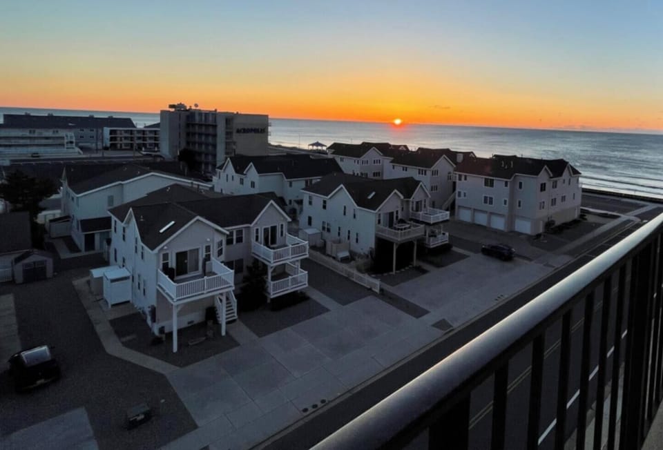 Late Aug. -- May 1st , you can see sunrise  over the ocean from the bedroom