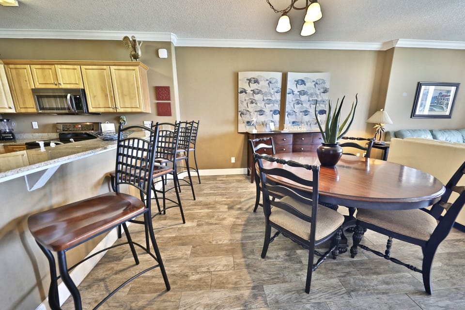 Dining table.