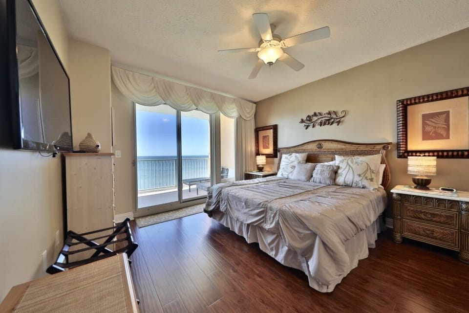 Gulf front master bedroom