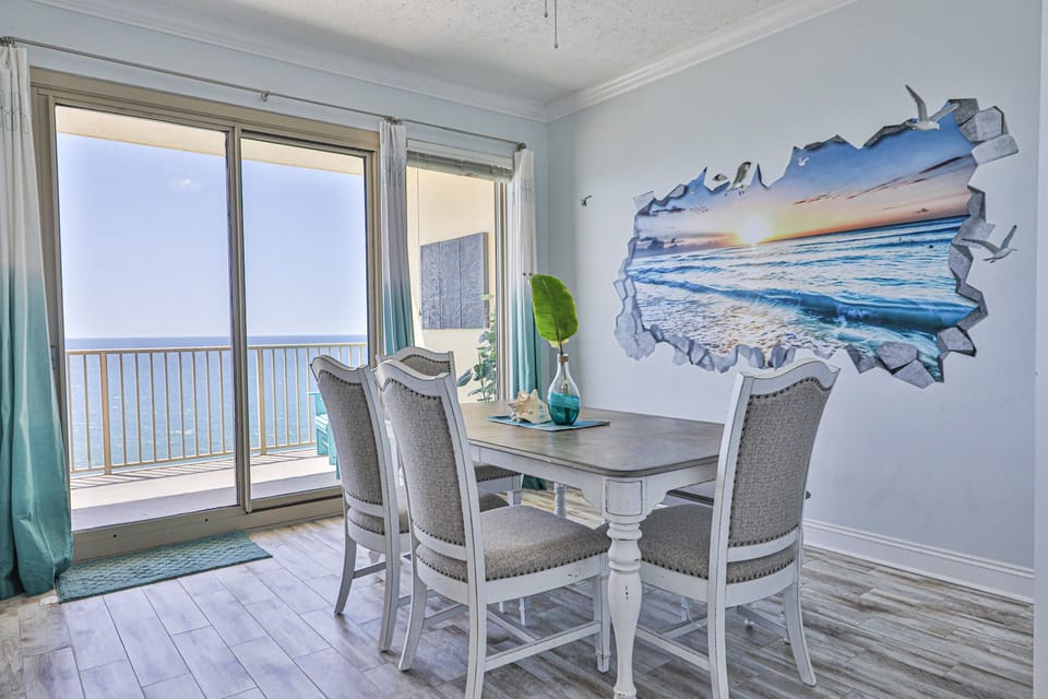 Dining table with a view!