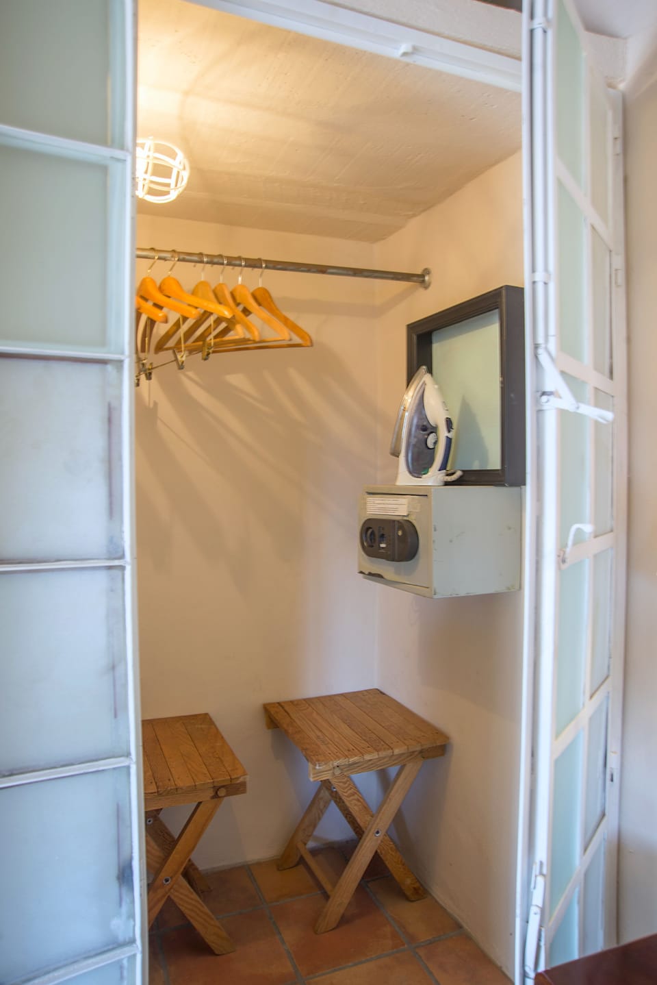 BEDROOM #4 CLOSET -
hangers, safe, iron/board and luggage racks.