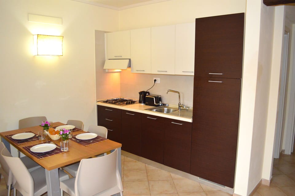 Kitchen and dining area