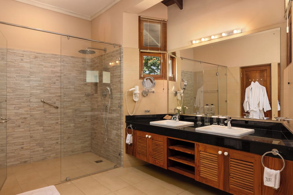 Luxury Suite | Bathroom | Shower, free toiletries, hair dryer, bathrobes