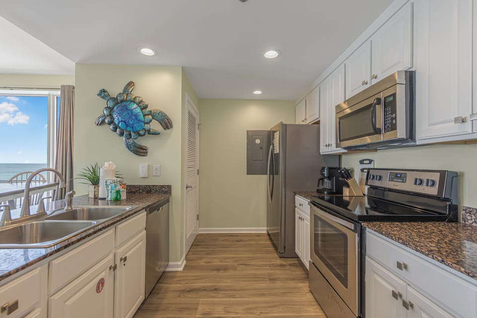 Fully stocked kitchen