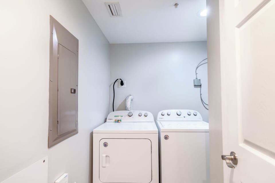 Washer and dryer in unit