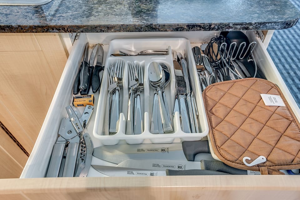 Organized utensil drawer for easy meal prep