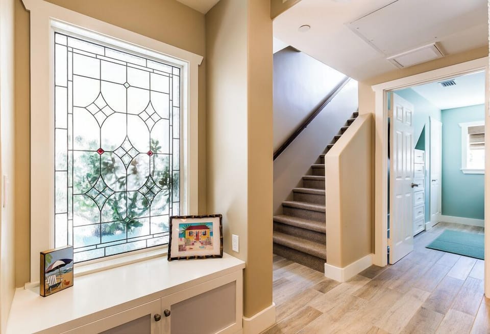 View of staircase leading up to the 2nd floor bedroom. 