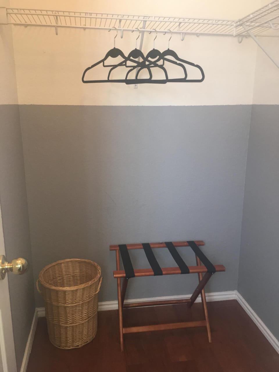 Each rooms has a walk in closet