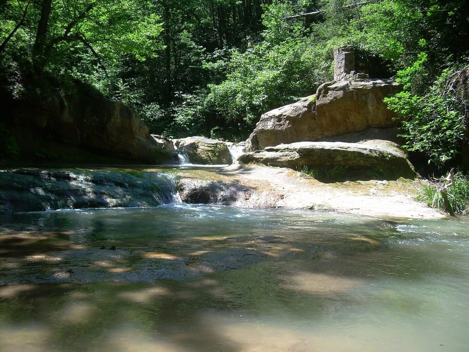 fontain des amours/ swimming