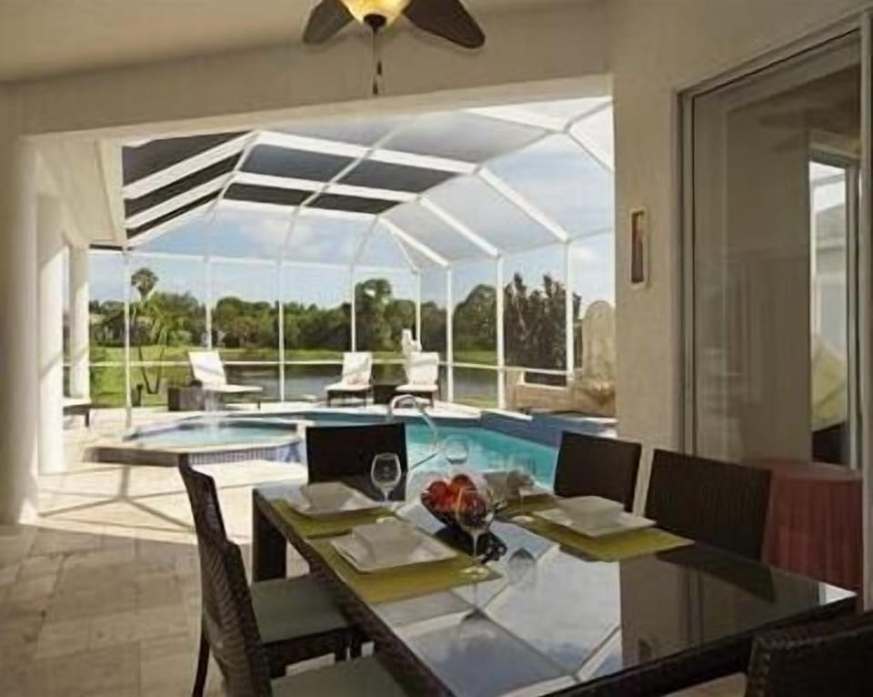 Outdoor dining area