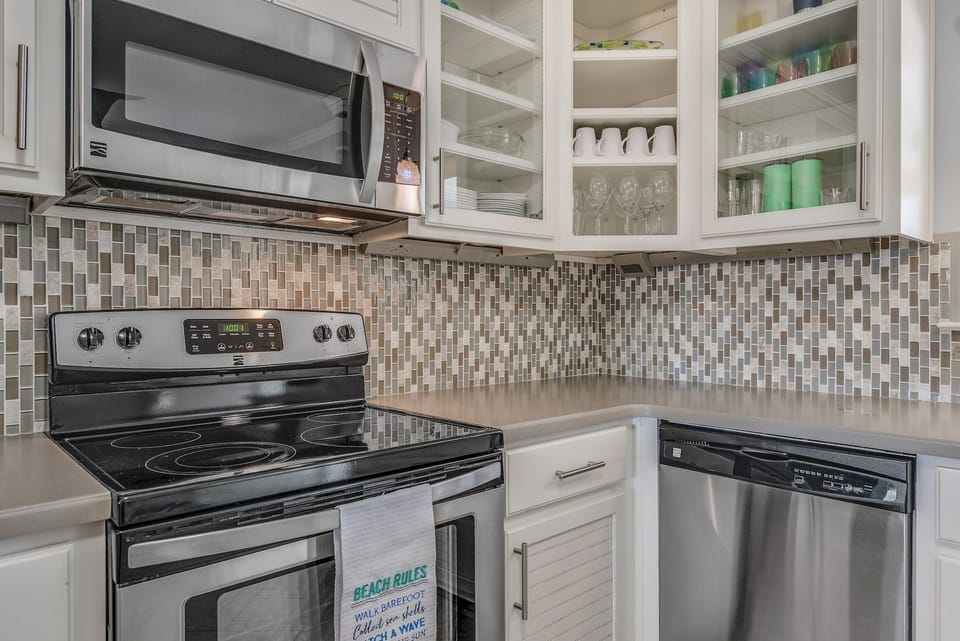 Beautiful backsplash in the kitchen