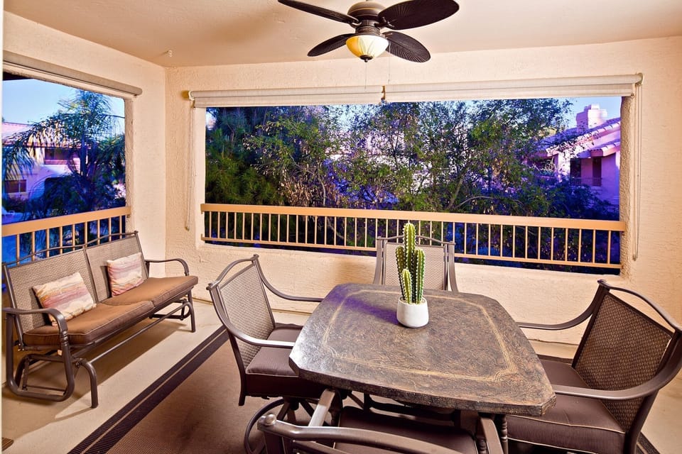 Private balcony.