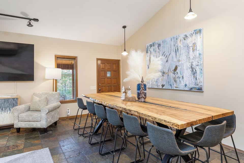 Custom made table to seat the whole family!