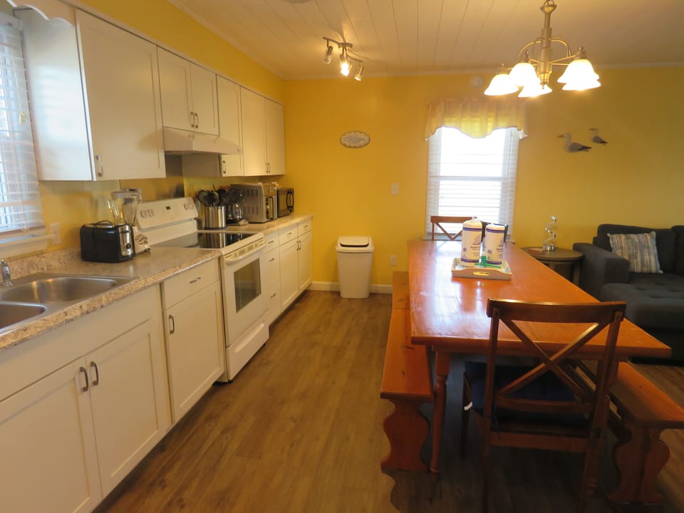 Fully stocked kitchen 