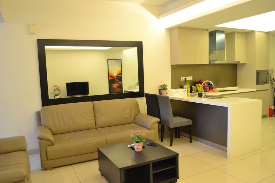 Superior Apartment, 1 Bedroom | Living area | Flat-screen TV