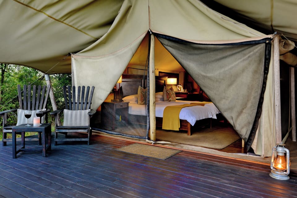 Luxury Tent | Frette Italian sheets, premium bedding, down comforters