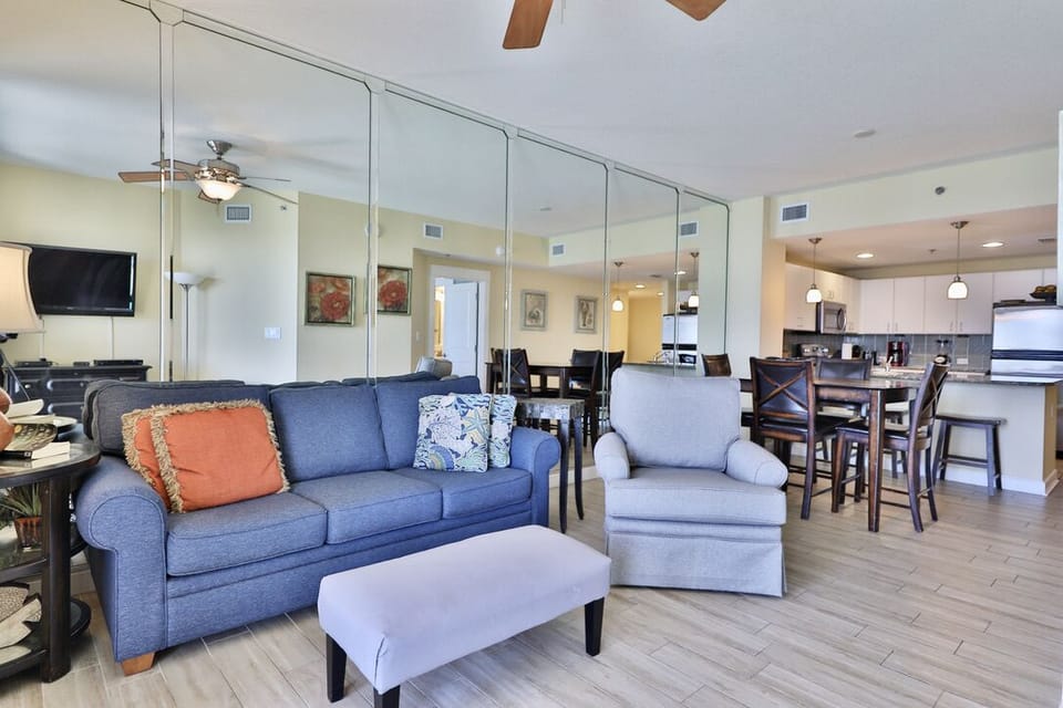 Sleeper sofa in the living room.