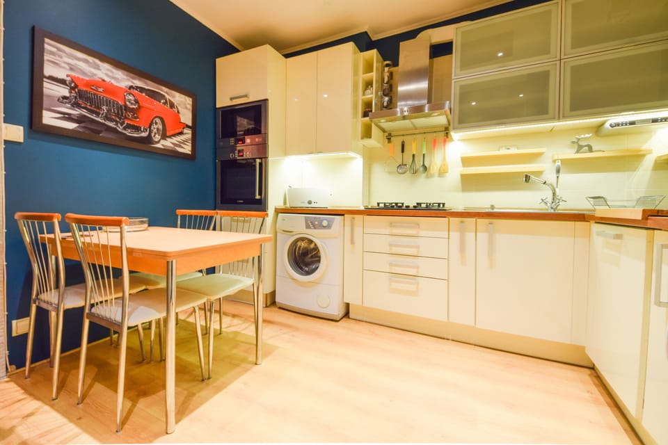 Basic Apartment, 1 Double Bed with Sofa bed, Kitchen | Private kitchen | Fridge, microwave, stovetop, dishwasher
