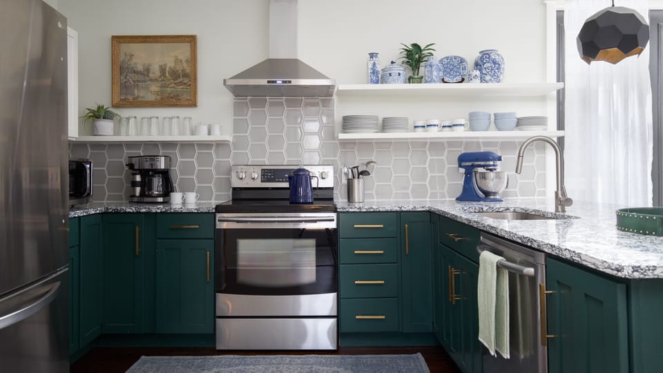 Fully stocked gourmet Kitchen