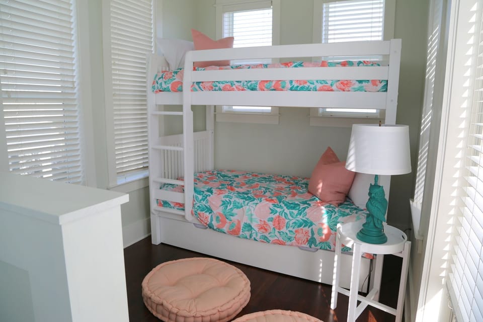 3rd level Bunk Room (twin over twin) with upper Sundeck access