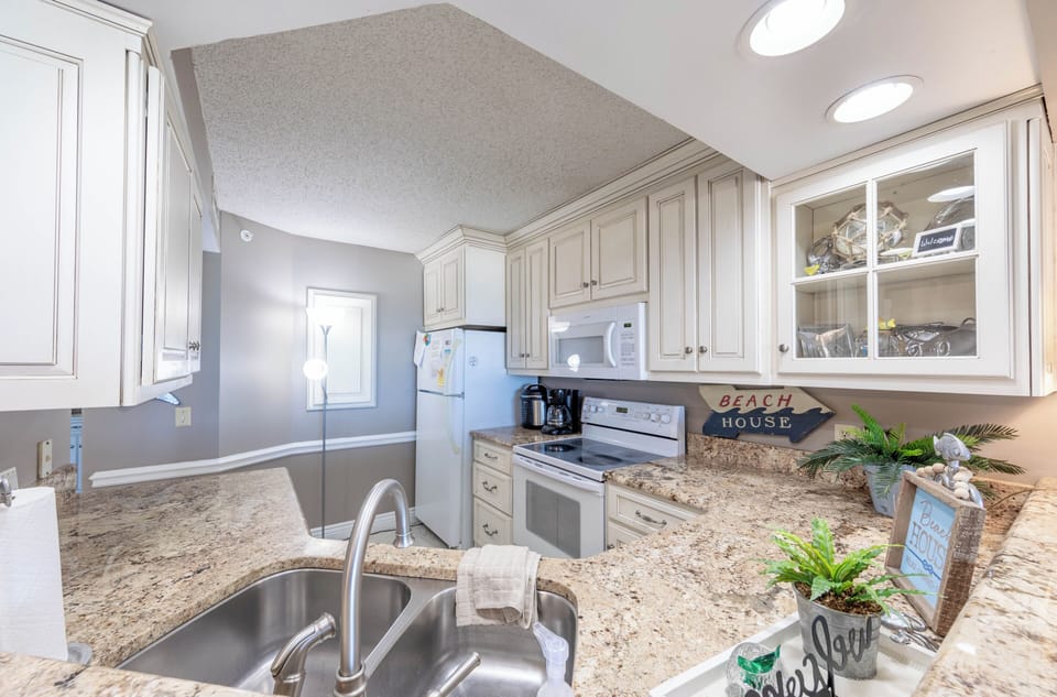 Fully stocked kitchen