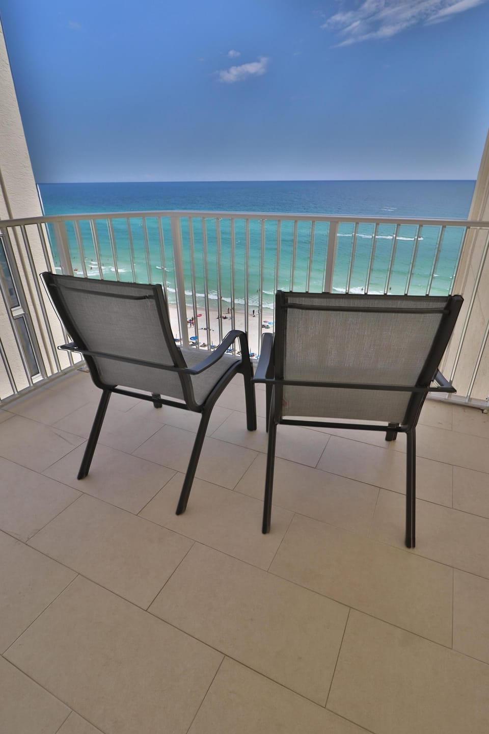 Private balcony off the third bedroom.  Right on the water.