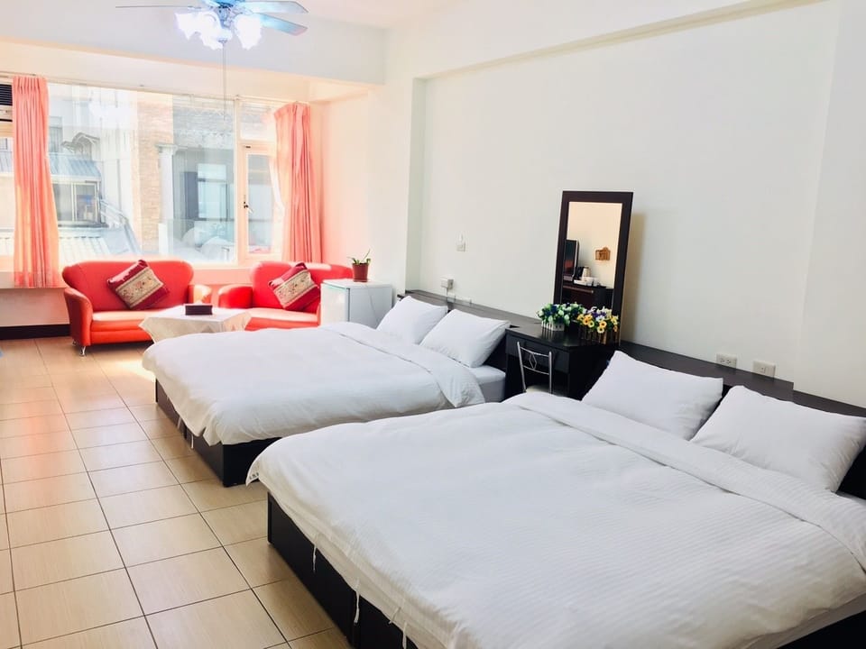 Classic Room, 2 Double Beds | Premium bedding, desk, soundproofing, free WiFi