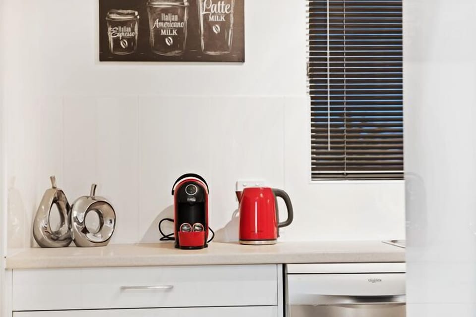 Pod coffee machine. 
Victoria
Espressotoria 
Pods from Woolworths 